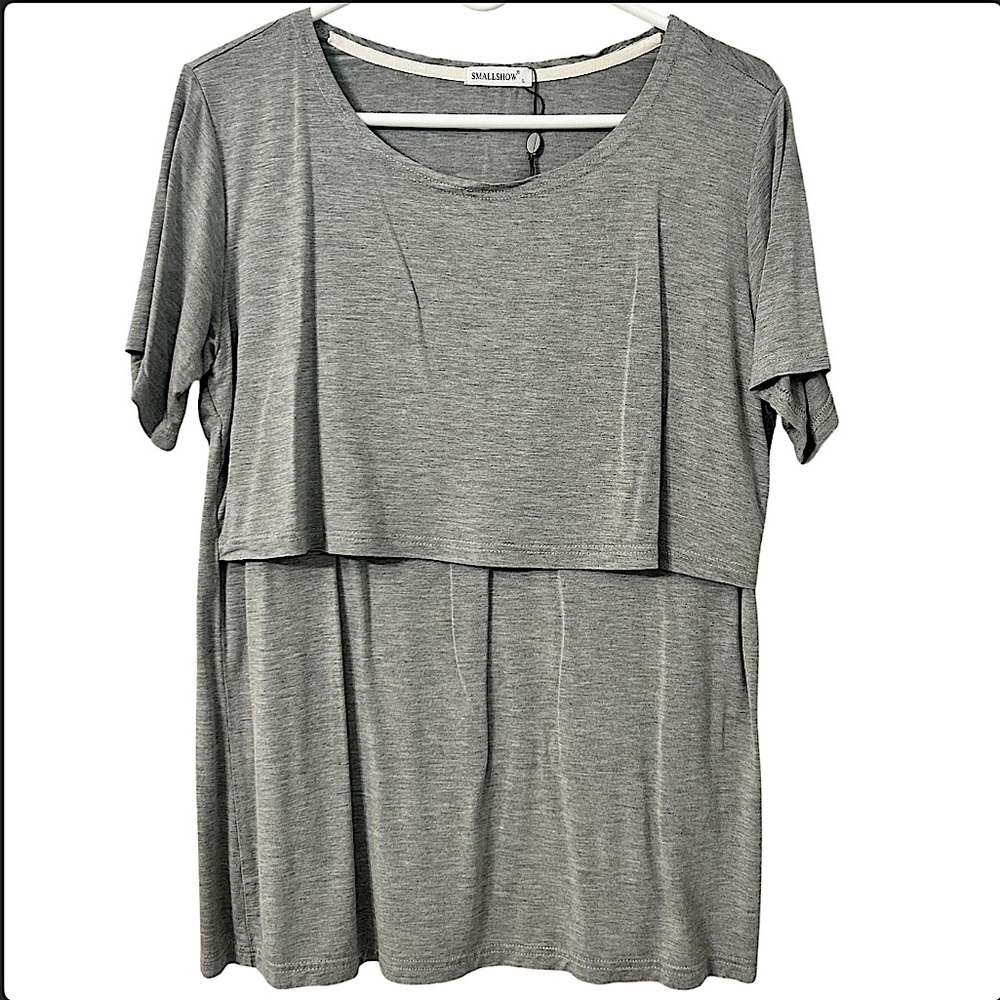 Smallshow Nursing Top Grey Women’s Size Large